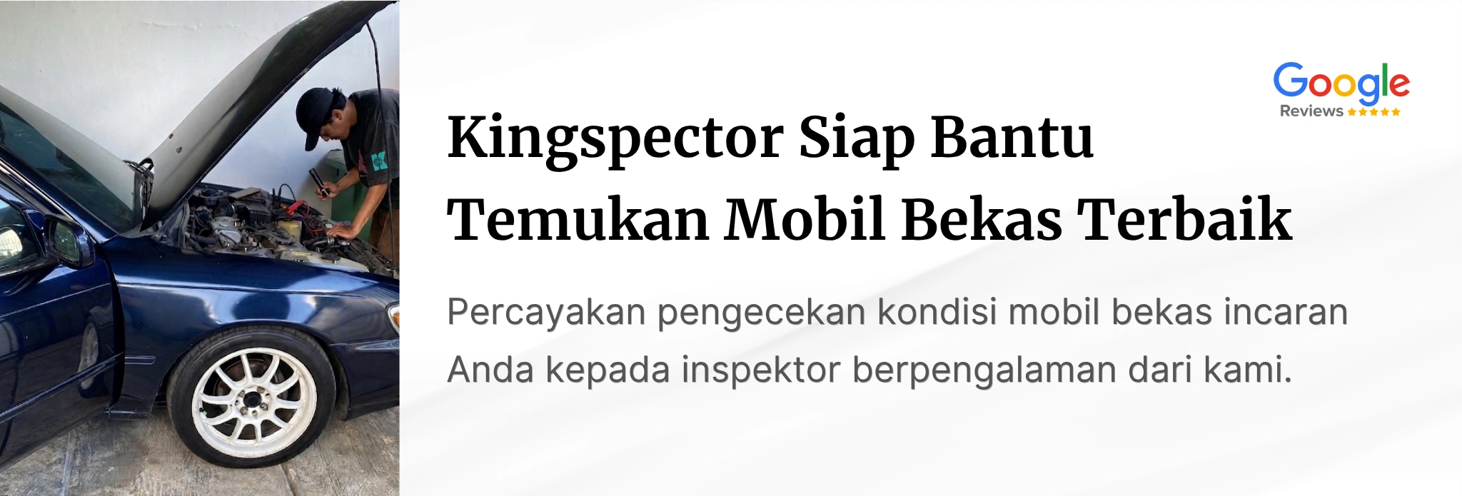 jasa inspeksi mobil bekas profesional, kingspector